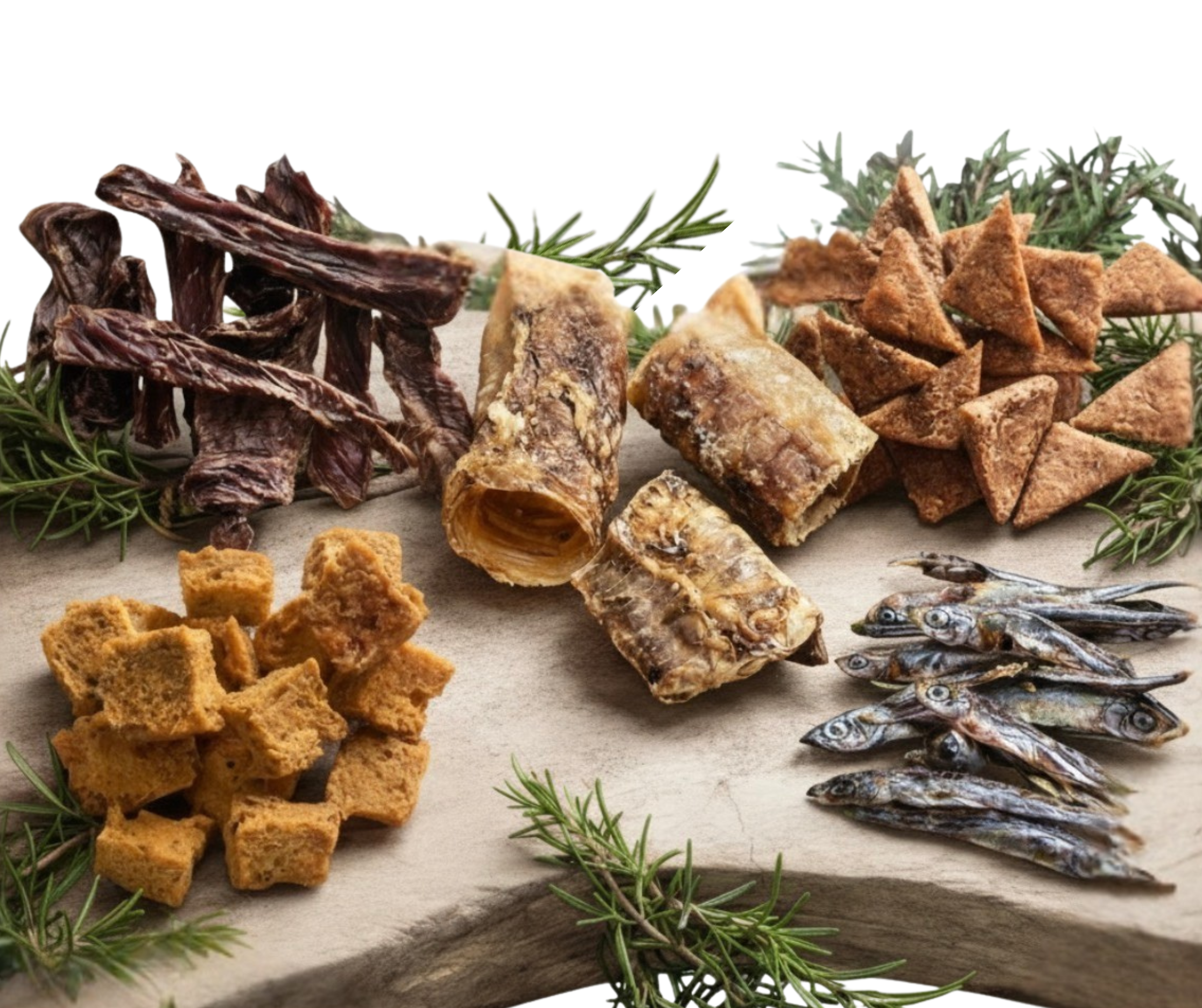 Assortimento di snack per cani da confrontare leggendo l’etichetta