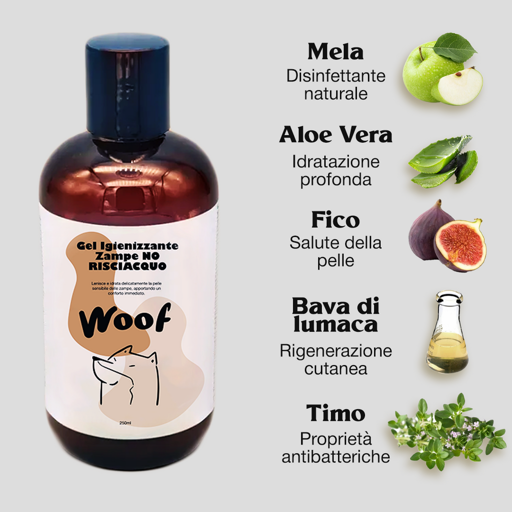 Gel Detergente Zampe Senza Risciacquo – 250 ml