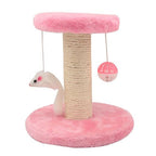 Tiragraffi Per Gatti Gioco Pallina Corda Sisal Peluche Parco Giochi Graffiatoio