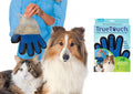 True Touch Guanto Spazzola Cardatore Elimina Peli Massaggiante Per Cani E Gatti