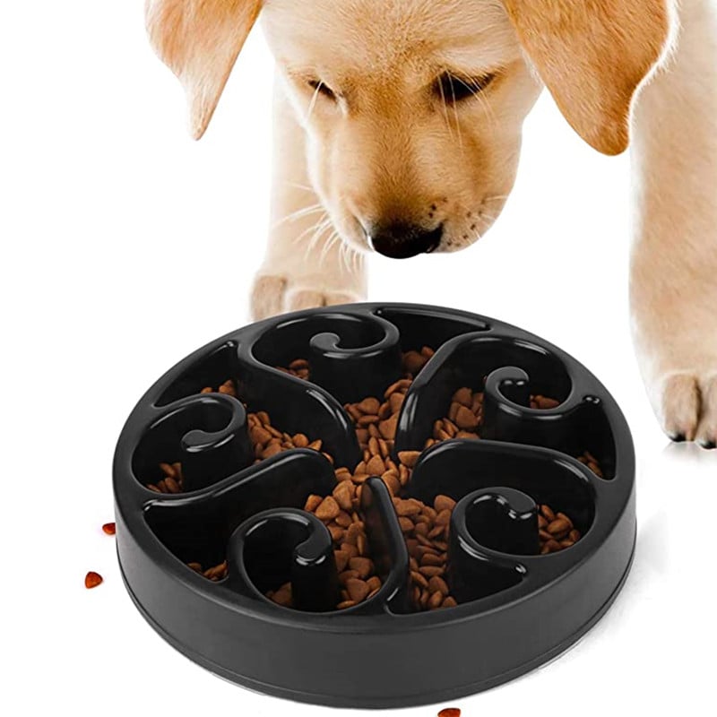 Pet Dog Slow Feeder Bowl Non Slip Anti-Gulping Slower Food Feeding Dishes Eco Dog Bowl For Large Medium Small Dogs Puppy Measured