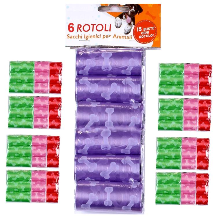 360 PZ SACCHETTI IGIENICI BUSTINE PER BISOGNI ANIMALI ESCREMENTI FECI CANE GATTO