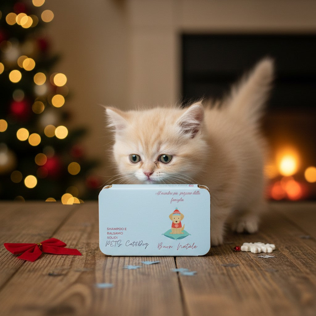 Set Regalo Shampoo e Balsamo Solidi per Cani e Gatti