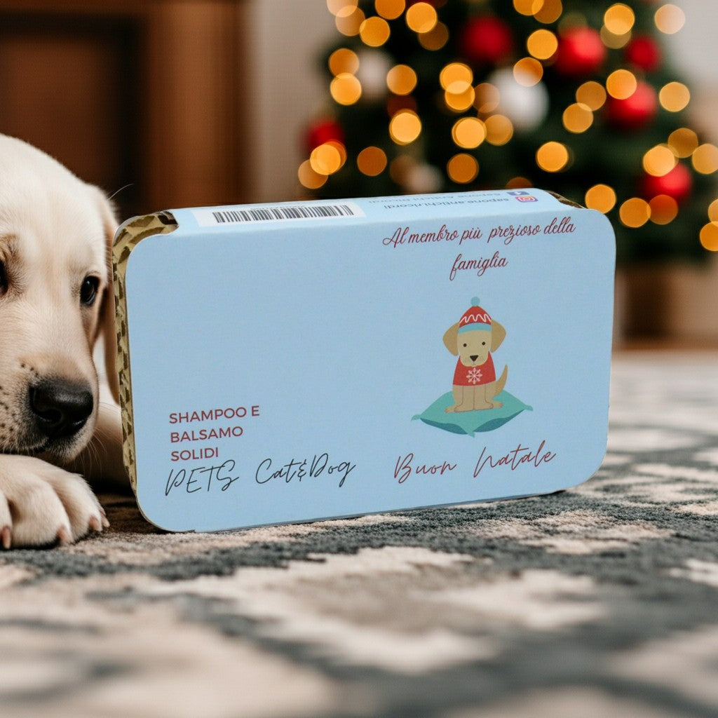 Set Regalo Shampoo e Balsamo Solidi per Cani e Gatti