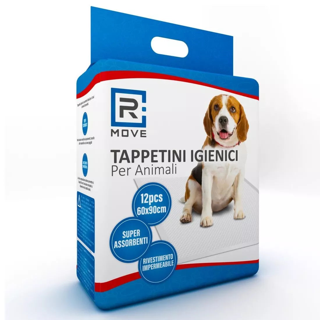 12pz Tappetini Igienici Traversine Assorbenti Cani Gatti Animali 60x60cm/60x90cm
